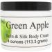 Eclectic Lady Green Apple Satin and Silk Cream Body Cream Body Lotion 4 oz - Shea Butter Aloe Silk Amino Acids Vitamin E Phthalate-Free Handcrafted in USA - Perfect For Women 4 Ounce (Pack of 1)