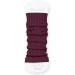 STEVEN Girl Cotton Calf Leg Warmers- Red Wine | Warm & Comfortable Undersuits for Kids | Ribbed & Stylish | Ideal for Young Dancers - Buy Online on GoSupps.com