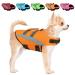 Alagirl's life jacket dog dog lifeguarding dog lifebuock adjustable dog lifeguard vest pet lifeguard for swimming aladlj003 orange s: 42-54cm (chest circumference) orange