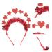 Lurrose Red Love Heart Headband - Sequin Valentine s Day Hair Accessories | Glitter Heart Headdress for Parties & Weddings - Buy Online on GoSupps.com