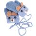 AIDIER Baby Winter Mittens | Knitted Gloves with Fleece Lining | Blue | 0-3 Years - Buy Online on GoSupps.com