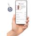 Buy Dynotag Web Enabled Smart Medical ID Charm Bracelet Tag - Emergency Info + Lobster Clasp | Steel 22mm Dia | Lifetime Service - Buy Online on GoSupps.com