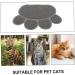 POPETPOP non pet mat litter mat raised cat pad cat mat cats pet crate mat non stick food pad cat rug cat feeding mat Water Feeding cat pad cat deterrent for counters indoor food mat pvc Grey 40x30cm - Buy Online on GoSupps.com