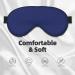 Navy Blue Print Sleep Masks - Comfortable & Super Soft Eye Mask with Adjustable Strap | Lightweight Travel & Home Use - Buy Online on GoSupps.com