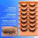 False Eyelashes 7 Pairs 3D Long Volume Cat Eye Lashes Wispy Eyelashes Natural Look Clear Band Lashes Fluffy Thick 20mm Faux Mink Fluffy Strip False Lashes Fox Eye Lashes Makeup For Women - Buy Online on GoSupps.com