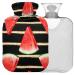 Naanle watermelon stripes heat bottle with cover transparent hot water bottle 1l heat bottle for bed handfoots Warmer pain relief heat and cold therapy