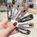 Sparkly AB Crystal Hair Clips Fashion Large Hair Barrettes Wedding Decorative Bling Czech Diamond Hairpins Handmade Rhinestone Snap Clips Hair Accessories for Women Girls (6 Colors / 6 Pcs) Drop Shape