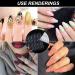 Buy Gzqiancang 80 Sheet NAGEL Adhesive Pads - Transparent Nail Glue for Weddings Festivals DIY Nail Art & Competitions (6 Sizes) - Buy Online on GoSupps.com