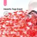 Buy Beetles Gel Polish 15ML - Clear Pink Top Coat with Heart Gift for Mom | Soak Off UV No Wipe Glitter Gel for Sparkling Nails - Buy Online on GoSupps.com