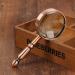 Magnifying Glasses Educational Hobby Magnifiers Metal Handheld Comfort Elderly Reading Magnifying Glass Hd Optical Glass Vintage Bronze Student Interest Fans Field Observation Plants Comfortable - Buy Online on GoSupps.com