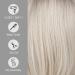 Dark Ombre White Bob Wig with Side-part and Dark Roots - Heat Resistant Synthetic Wig for Women - Buy Online on GoSupps.com