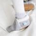Dotty Fish Suede Baby Slippers | Warm Fleece Lined Infant Toddler Shoes | Non-Slip Soft Sole Boys Girls 0-6 Months - 5-6 Years | Pale Grey - Buy Online on GoSupps.com