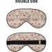 Unisex Flower Leaf Print Sleep Mask - Double-Sided Eye Mask for Sound Sleep & Skin Care - Buy Online on GoSupps.com