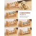 Vantic Adjustable Elevated Dog Bowls Stand with Stainless Steel Bowls - Durable Bamboo Raised Feeder for Dogs and Cats - Buy Online on GoSupps.com