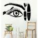 Cils Eye Mascara Sticker Autocollant Creative Eye Sourcils Salon De Beaut Boutique D cor Make Up Room D coration Murale Stickers63cm x 42cm