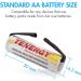 Buy Tenergy 1.2V AA NiCD Rechargeable Batteries - 1000mAh Flat Top for Shavers & Trimmers | 24 Pack - International Shipping Available - Buy Online on GoSupps.com