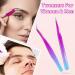 Rose Blue Lash & Precision Tweezers Set for Women and Men - Ideal for Eyebrow, Facial Hair, Beards, and Ingrown Hair Removal - Buy Online on GoSupps.com