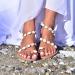 Women s Slip-Toe Sandals - Orthopedic Summer Roman Style Flat Shell Beach Sandals for Flat Feet & Plantar Fasciitis (25.5cm White) - International Shipping Available - Buy Online on GoSupps.com