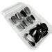 Black Cat Eye Press on Nails Fake Nails with Glue Acrylic Square Press on Nails Short Black Cat Eye False Nails Short Almond Press on Nails Black - Buy Online on GoSupps.com