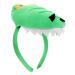 VALICLUD Dinosaur Headband Plush Dinosaur Hairband Animal Headband Novelty Dinosaur Hair Hoop Costume Party Headwear Birthday Hair Accessories