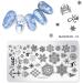 Uonlytech Christmas Nail Art Stamp Plates - 5pcs DIY Stencils for Perfect Manicure | Festive Nail Polish Stickers for Women - Buy Online on GoSupps.com