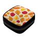 GIAPB Period Bag Sanitary Napkin Storage Bag Pad Holder for Period Makeup Pouch Autumn Leaves Orange Color1383