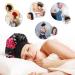 Silk Satin Bonnet Set for Sleeping - 2 Pack Elastic Wide Band Hair Bonnets in Black & Purple Floral - Women's Silk Hair Wrap - Buy Online on GoSupps.com