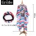 Kadeolu Waterproof Hairdressing Cloak - Adjustable Antistatic Hair Cutting Cape for Adults & Children - Red with Hook Closure - Buy Online on GoSupps.com