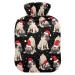 Christmas dog hot water bottle with reference hot water bottles for pain relief hot water bag heating bottles for heat and cold therapy 2l
