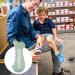 Children's Foot Measurement Device - Tnsland Shoe Size Knife & Double Scale Footmuff in Green - Buy Online on GoSupps.com
