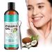 237ml Huile claircissante pour bain de bouche rince-bouche l'huile de menthe avec grattoir langue Natural Teeth Whitening Mouthwash pour tirer les dents