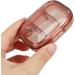 Healeved Travel Organizer Portable Case Medicine Dispenser 3 Compartments Small Case for Pocket Purse Daily Medicine Holder Container Red - Buy Online on GoSupps.com