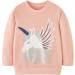 Girls Cotton Sweatshirt | Long Sleeve Unicorn Top | Toddler Jumper Age 9-10 Years - Buy Online on GoSupps.com