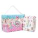 Littleforbig Printed Adult Brief Diapers 10 Pieces - Baby Cuties (Medium 28"-38") Pink Medium (10 Count)