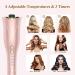 Auto Hair Curler - Automatic Curling Iron Wand with Rotating Barrel 4 Temps & 3 Timer Settings - Dual Voltage Fast Heating Gold - Buy Online on GoSupps.com