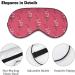 Blobfish Cherry Ice Cream Sleeping Eye Mask - Adjustable Strap Blindfold for Travel - Buy Online on GoSupps.com