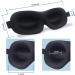 3D Eye Sleep Mask Blindfold for Napping, Yoga & Traveling - Adjustable Strap for Comfort - Black - Buy Online on GoSupps.com