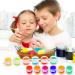 ZEAYEA 100 Strips 600 Pots Empty Paint Storage Cups with Lids - 5ml/0.17 oz Plastic Containers for Arts, Crafts, and Classroom Supplies - Buy Online on GoSupps.com