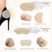 FlyCoco Heel Pads - 6 Pairs Anti-Slip High Heel Cushions & Back Inserts | Comfort & Pain Relief for Women & Men | Breathable Shoe Inserts in Black + Beige - Buy Online on GoSupps.com