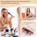 GOLIKEE Travel Makeup Brush Holder - Portable Silicone Cosmetic Bag Case with Zipper, No Fall Out Brushes, Soft & Compact Organizer for Brown - Buy Online on GoSupps.com