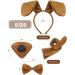 5-Piece Puppy Dog Costume Set for Halloween Cosplay - Light Brown - Buy Online on GoSupps.com