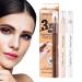 Eyebrow Highlighter Pencil Long-Lasting Brow Tint Eye Liner Silkworm Pencil Combo Eye Makeup Concealing Pencils for Shopping Dating Business Trips Vacation Frifer 2#
