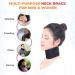 Buy Foam Neck Brace for Neck Pain Relief | Adjustable Soft Cervical Collar | Breathable Neck Support | Comfortable Spinal Stabilizer for Sleeping | Black Large - Buy Online on GoSupps.com