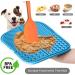 Q Line Licky Mats for Dogs - 2 Pack Slow Feeder with Strong Suction Cups - Soothes Anxiety Promotes Dental Health - Includes Spatula & Brush - Perfect for Bathing Grooming Training (Blue Green) - Buy Online on GoSupps.com