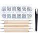 Adawd Flatback-Strass Stones for Handicrafts - 1440 Gemstones & Crystals Nail Stones in Various Sizes with Tweezers - Perfect for DIY Projects - Buy Online on GoSupps.com