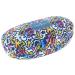 Paule & Knopf Modern hard case with colorful patterned cover - extra large for sunglasses White/Yellow