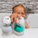 Matchstick Monkey Antimicrobial Baby Bath Toy Set - Easy Grip Sensory Learning Wobblers for 12 Months Old+ in Grey and Green - Buy Online on GoSupps.com