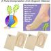 Arch Support Sock 4-Piece Set for Flat Foot, Metatarsal & Plantar Pain Relief - Beige - Buy Online on GoSupps.com