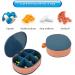 Small Pill Organizer - Portable Travel Pill Box for Vitamins & Medications | 6 Grids Blue | Ideal for Kids Men Women & Elderly - Buy Online on GoSupps.com