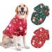 Supjade Christmas sweater dog 2 pieces size dog sweater with cat Christmas clothing for the winter warm for Christmas pet costumes small/medium (chest: 58cm back: 40cm)